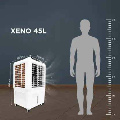 Hindware 45 L Room/Personal Air Cooler (Black & White, XENO)
